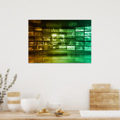 くもの巣情報技術未来 ポスター (キッチン)