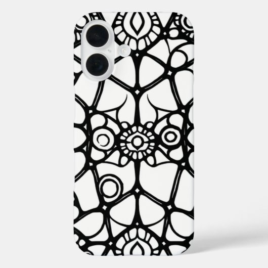くもの巣疑問に思の:魅惑のドードル Case-Mate iPhoneケース (裏面)