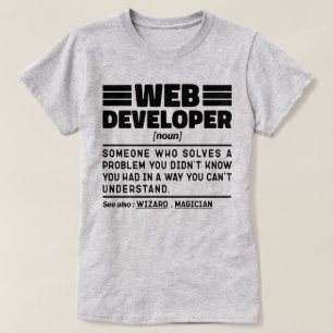 くもの巣開発者の名詞コンピクールュータプログラミング愛好家 Tシャツ