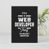 くもの巣開発者の役職ギフト サンキューカード (スタンド正面)