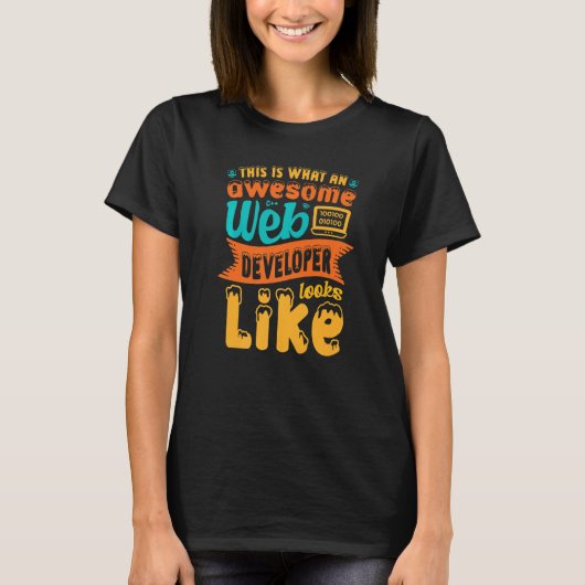 くもの巣開発者の素晴らしWの外観 Tシャツ (正面)