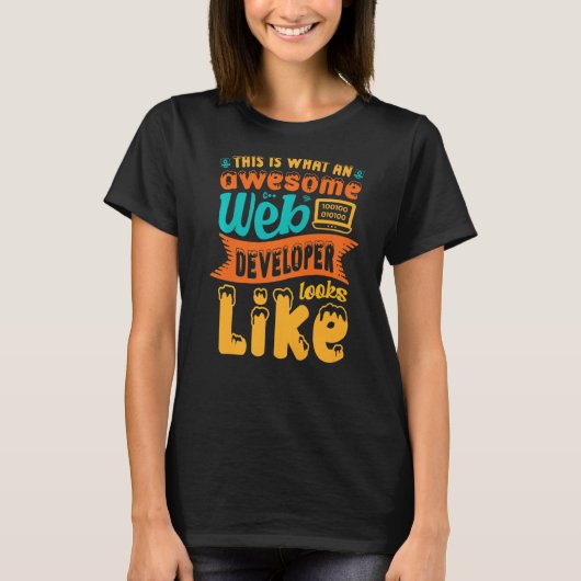 くもの巣開発者の素晴らしWの外観 Tシャツ (正面)