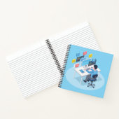 くもの巣開発者コード書のイラストレーション ノートブック (内部)