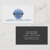 くもの巣開発者マスターデザイナーコンピューター技術 名刺 (正面/裏面)