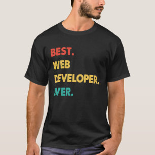 くもの巣開発者レトロ最高のくもの巣開発者エバー Tシャツ