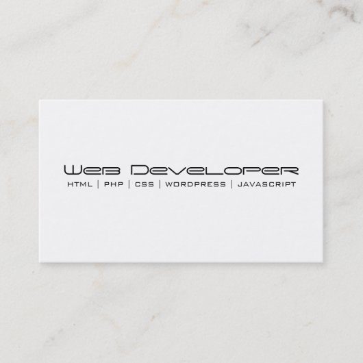 くもの巣開発者名刺 名刺 (正面)