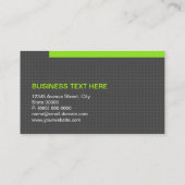 くもの巣開発者 – シンプルグリッドQRコード 名刺 (裏面)