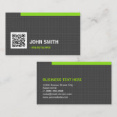 くもの巣開発者 – シンプルグリッドQRコード 名刺 (正面/裏面)