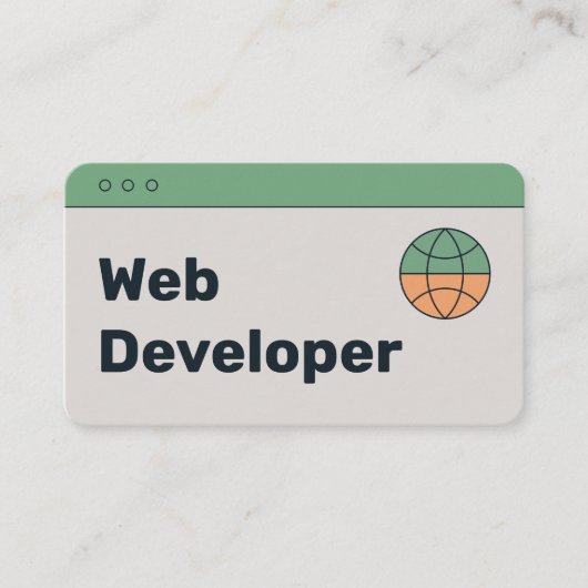 くもの巣開発者 名刺 (正面)