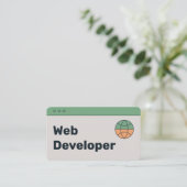 くもの巣開発者 名刺 (スタンド正面)