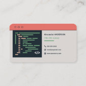 くもの巣開発者 名刺 (裏面)