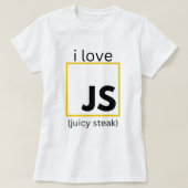 くもの巣開発者JavaScriptプログラミおもしろいング Tシャツ (デザイン正面)