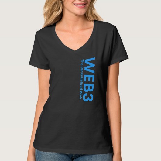 くもの巣3 Crypto Internet3 0 Blockchain NFT DeFiメターブ Tシャツ (正面)