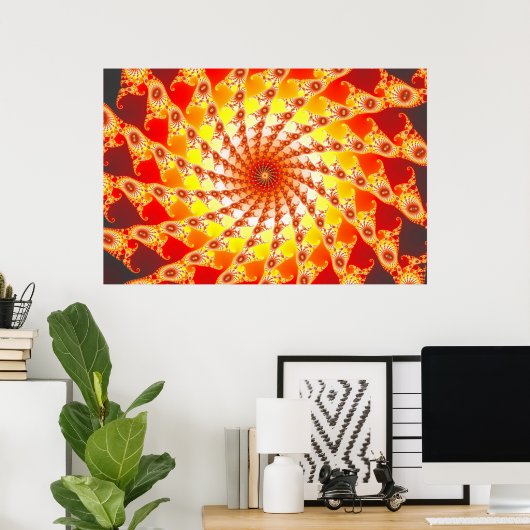 くもの巣 ポスター (ホームオフィス)