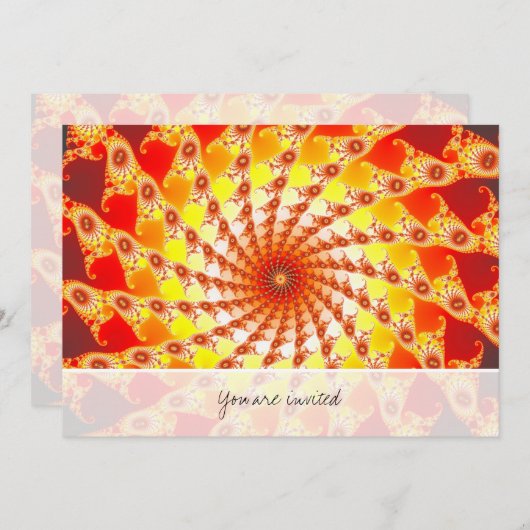 くもの巣 招待状 (正面/裏面)