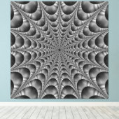 くもの巣（白黒） キャンバスプリント (インサイチュ (ウッドフロア))