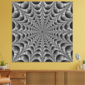 くもの巣（白黒） キャンバスプリント (インサイチュ (リビング))