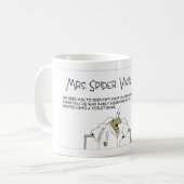 くもの遺体安置所の訪問 コーヒーマグカップ (正面左)