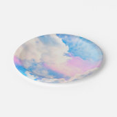くもり空の淡い色合い1 ペーパープレート (アングル)