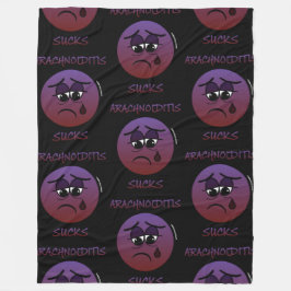 くも最低膜炎 フリースブランケット