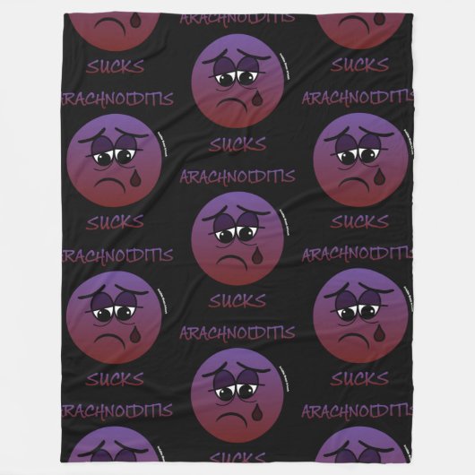 くも最低膜炎 フリースブランケット (正面)