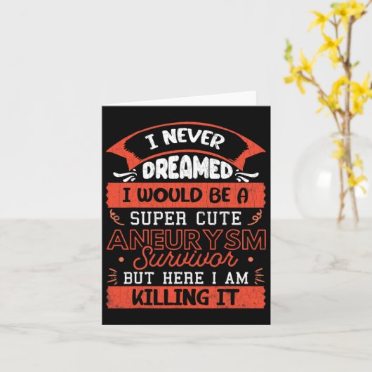 くも膜下出血サバイバー 脳手術 認知度 グラフィック カード (黄色い花)