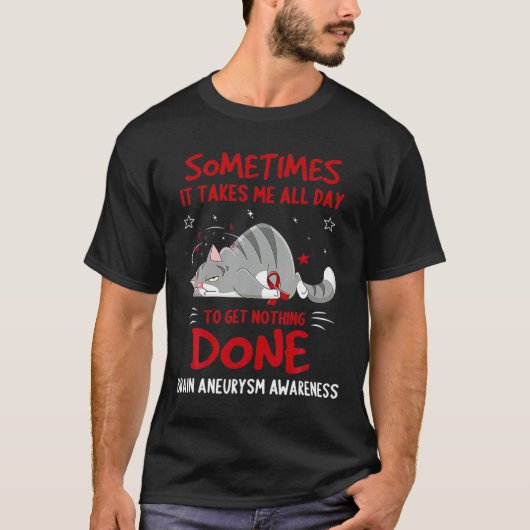 くも膜下出血リボン Tシャツ (正面)