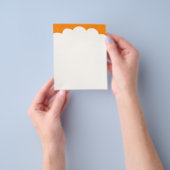 くも頂点 - オレンジ チラシ (手)