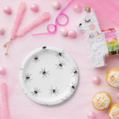 くもHalloweeen ペーパープレート (パーティー)