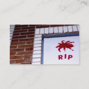 くもr.i.p.のステンシル 名刺