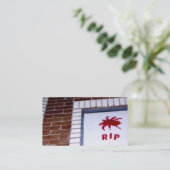 くもr.i.p.のステンシル 名刺 (スタンド正面)