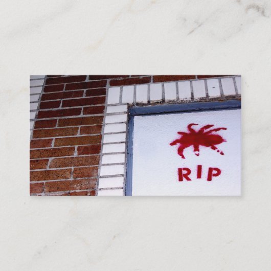 くもr.i.p.のステンシル 名刺 (正面)