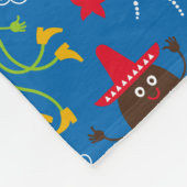 くらげおよびタコ フリースブランケット (角)