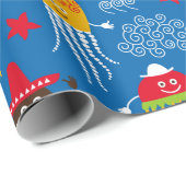 くらげおよびタコ ラッピングペーパー (ロールコーナー)