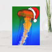 くらげのクリスマスの挨拶状 シーズンカード (正面)