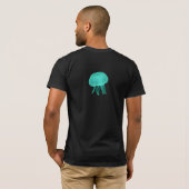 くらげのネオンのTシャツ Tシャツ (裏面フル)