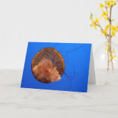 くらげの挨拶状 カード (黄色い花)