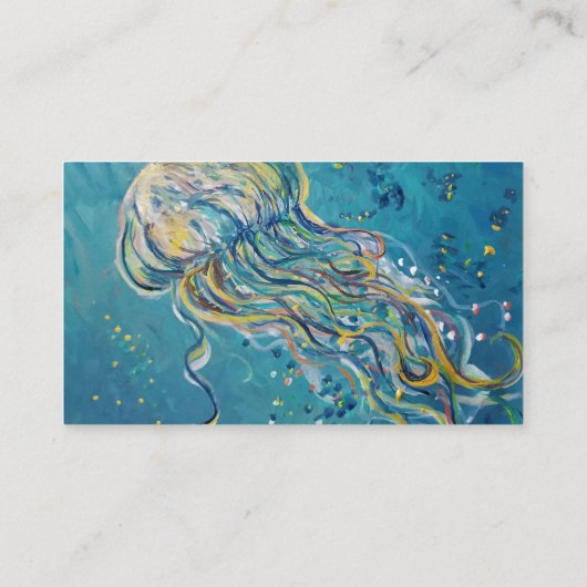 くらげの絵画 名刺 (裏面)