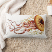 くらげの航海のなビーチの装飾的な腰神経の枕 ランバークッション (ブランケット)