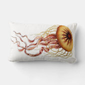 くらげの航海のなビーチの装飾的な腰神経の枕 ランバークッション (裏面)