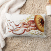 くらげの航海のなビーチの装飾的な腰神経の枕 ランバークッション (ブランケット)