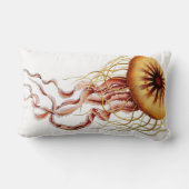 くらげの航海のなビーチの装飾的な腰神経の枕 ランバークッション (裏面)