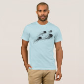 くらげは軽いTシャツのシルエットを描きます Tシャツ (正面フル)