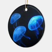 くらげは|の水中写真撮影を飾ります セラミックオーナメント (左)