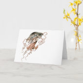 くらげ カード (黄色い花)