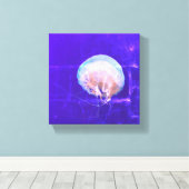 くらげ キャンバスプリント (インサイチュ (ウッドフロア))