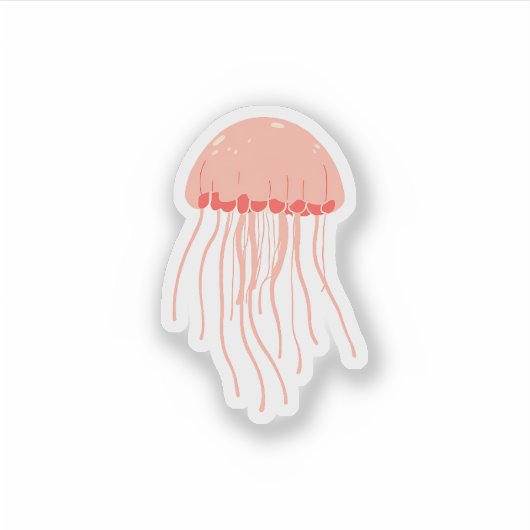 くらげ シール (正面)