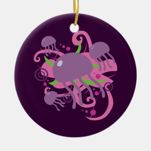 くらげ セラミックオーナメント (正面)