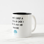 くらげ ツートーンマグカップ (正面右)