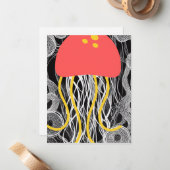 くらげ ノートカード (正面/裏面インサイチュ)